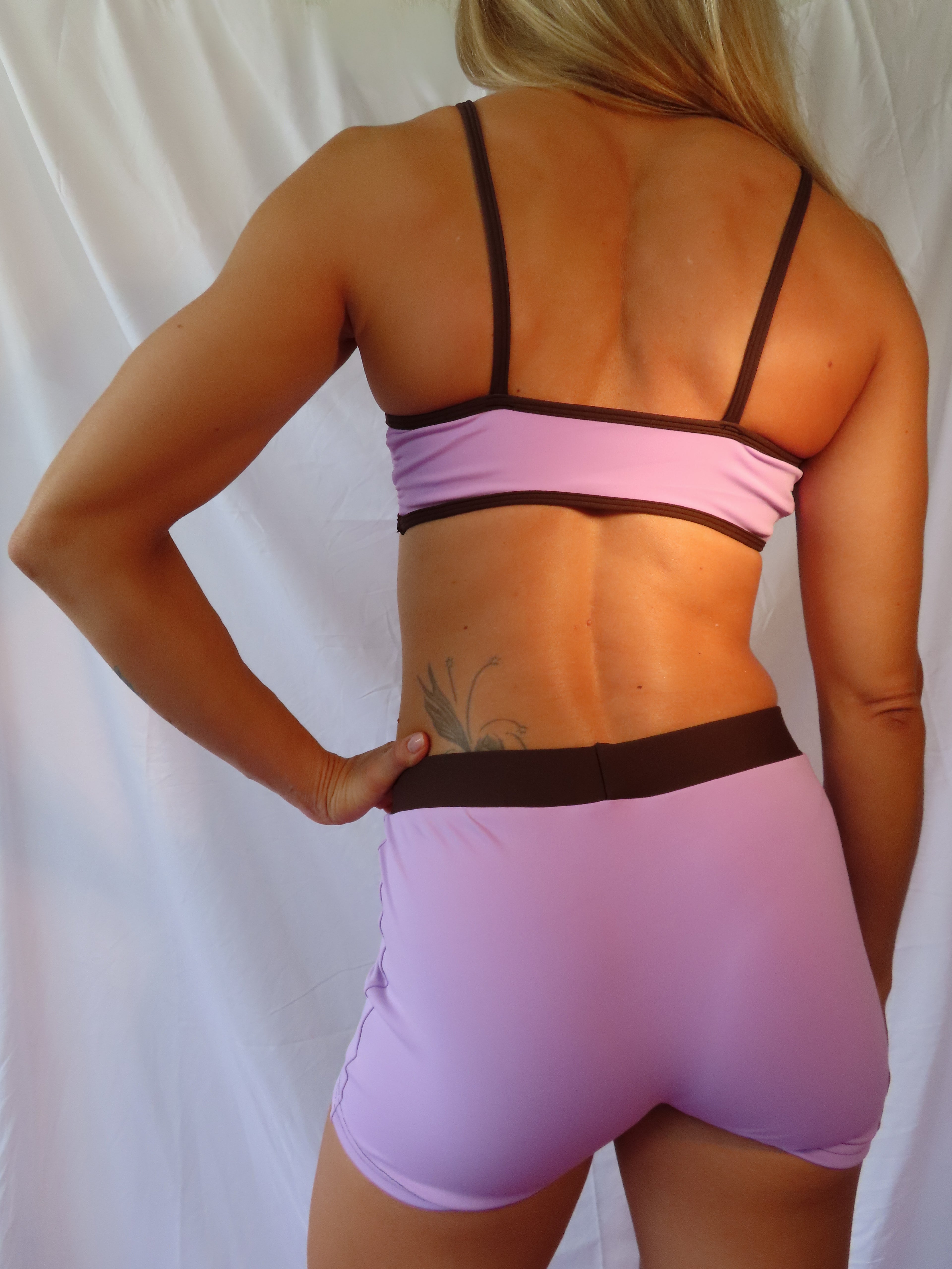 Short Betty - lila y café